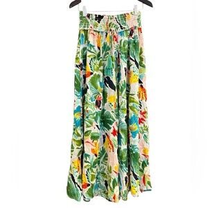 True Destination M EUC shell drawstring floral kulak pants ultra wide